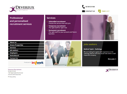 Devereux Recruitment website