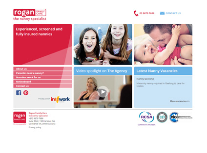 Rogan Family Care website